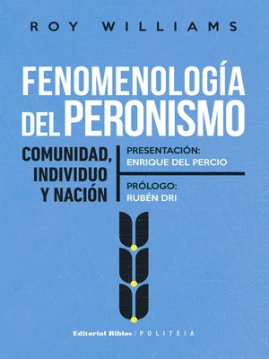 cover image of Fenomenología del peronismo